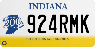 IN license plate 924RMK