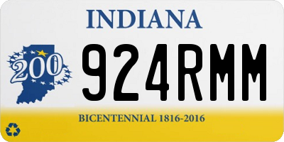 IN license plate 924RMM