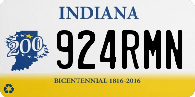 IN license plate 924RMN