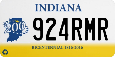 IN license plate 924RMR