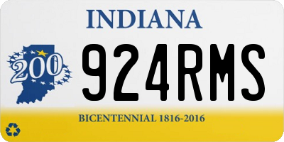 IN license plate 924RMS