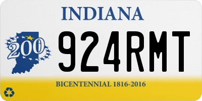 IN license plate 924RMT
