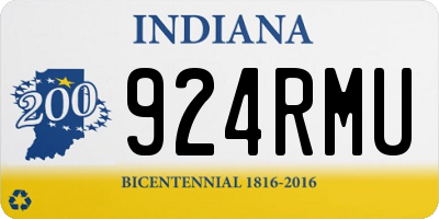 IN license plate 924RMU
