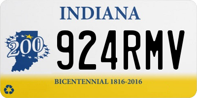 IN license plate 924RMV