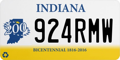 IN license plate 924RMW