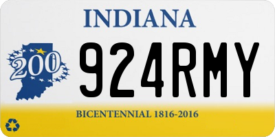 IN license plate 924RMY
