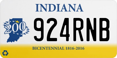 IN license plate 924RNB