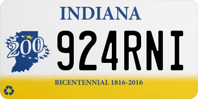 IN license plate 924RNI