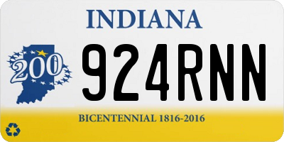 IN license plate 924RNN
