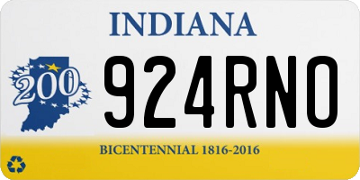 IN license plate 924RNO