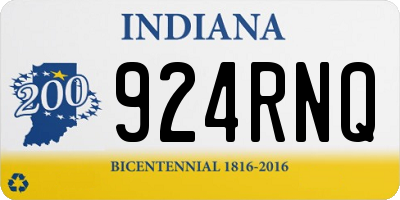 IN license plate 924RNQ