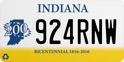 IN license plate 924RNW
