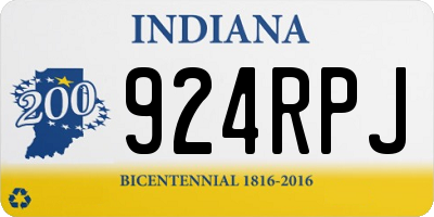 IN license plate 924RPJ