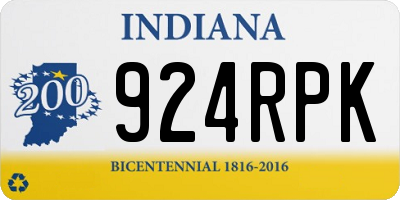 IN license plate 924RPK