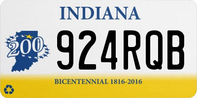 IN license plate 924RQB