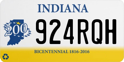 IN license plate 924RQH