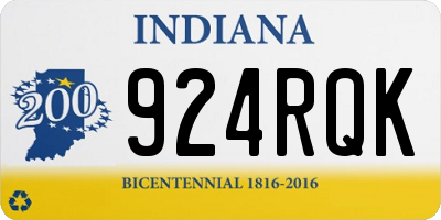 IN license plate 924RQK