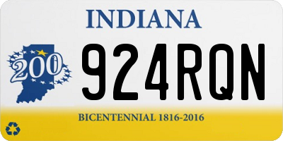 IN license plate 924RQN