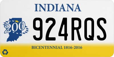 IN license plate 924RQS