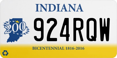 IN license plate 924RQW