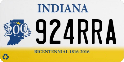 IN license plate 924RRA
