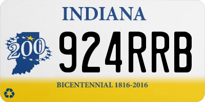 IN license plate 924RRB