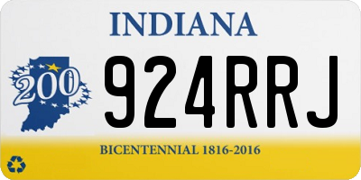 IN license plate 924RRJ