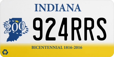 IN license plate 924RRS