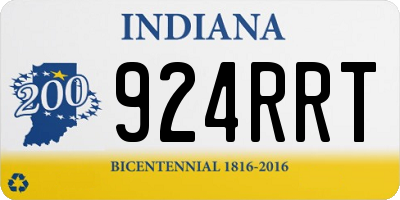 IN license plate 924RRT