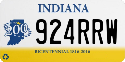 IN license plate 924RRW