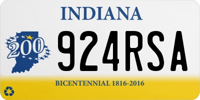 IN license plate 924RSA