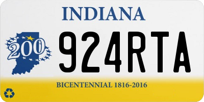 IN license plate 924RTA