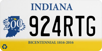 IN license plate 924RTG
