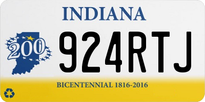 IN license plate 924RTJ