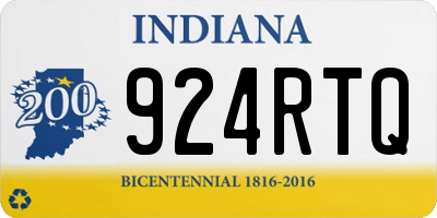 IN license plate 924RTQ
