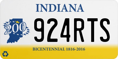 IN license plate 924RTS