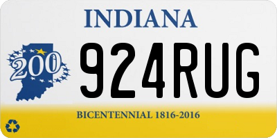 IN license plate 924RUG