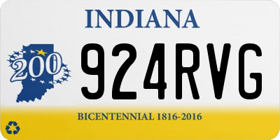 IN license plate 924RVG