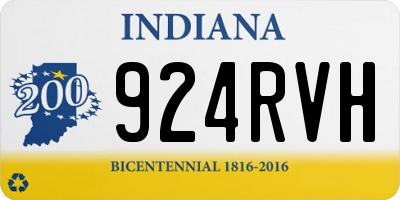 IN license plate 924RVH