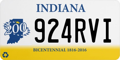 IN license plate 924RVI