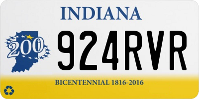 IN license plate 924RVR