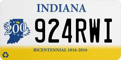 IN license plate 924RWI