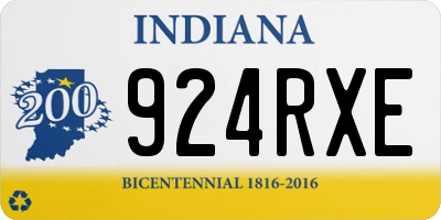 IN license plate 924RXE