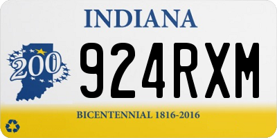 IN license plate 924RXM