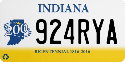 IN license plate 924RYA