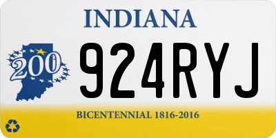 IN license plate 924RYJ