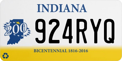 IN license plate 924RYQ