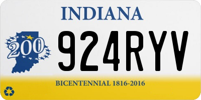 IN license plate 924RYV