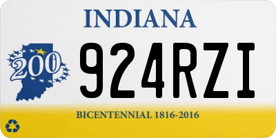 IN license plate 924RZI