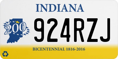 IN license plate 924RZJ